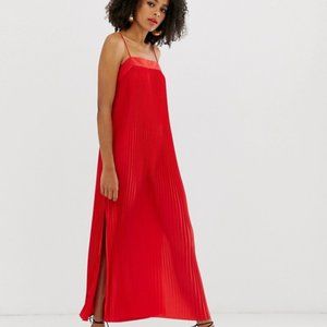 & Other Stories Cami Pleated Dress Size 2